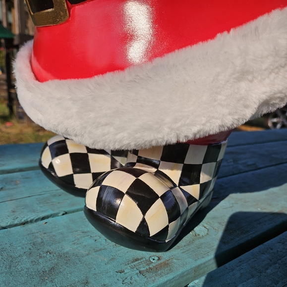 Mackenzie Childs Granny Kitsch Santa planter - Picture 3 of 10